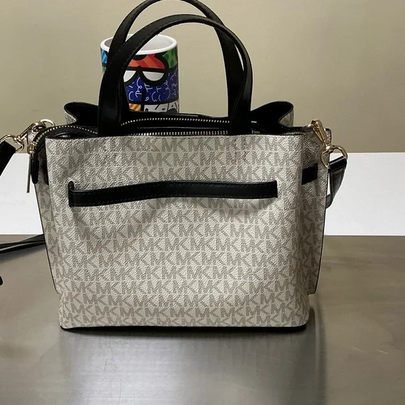 Michael Kors Cream and Black Satchel - Picture 3 of 3